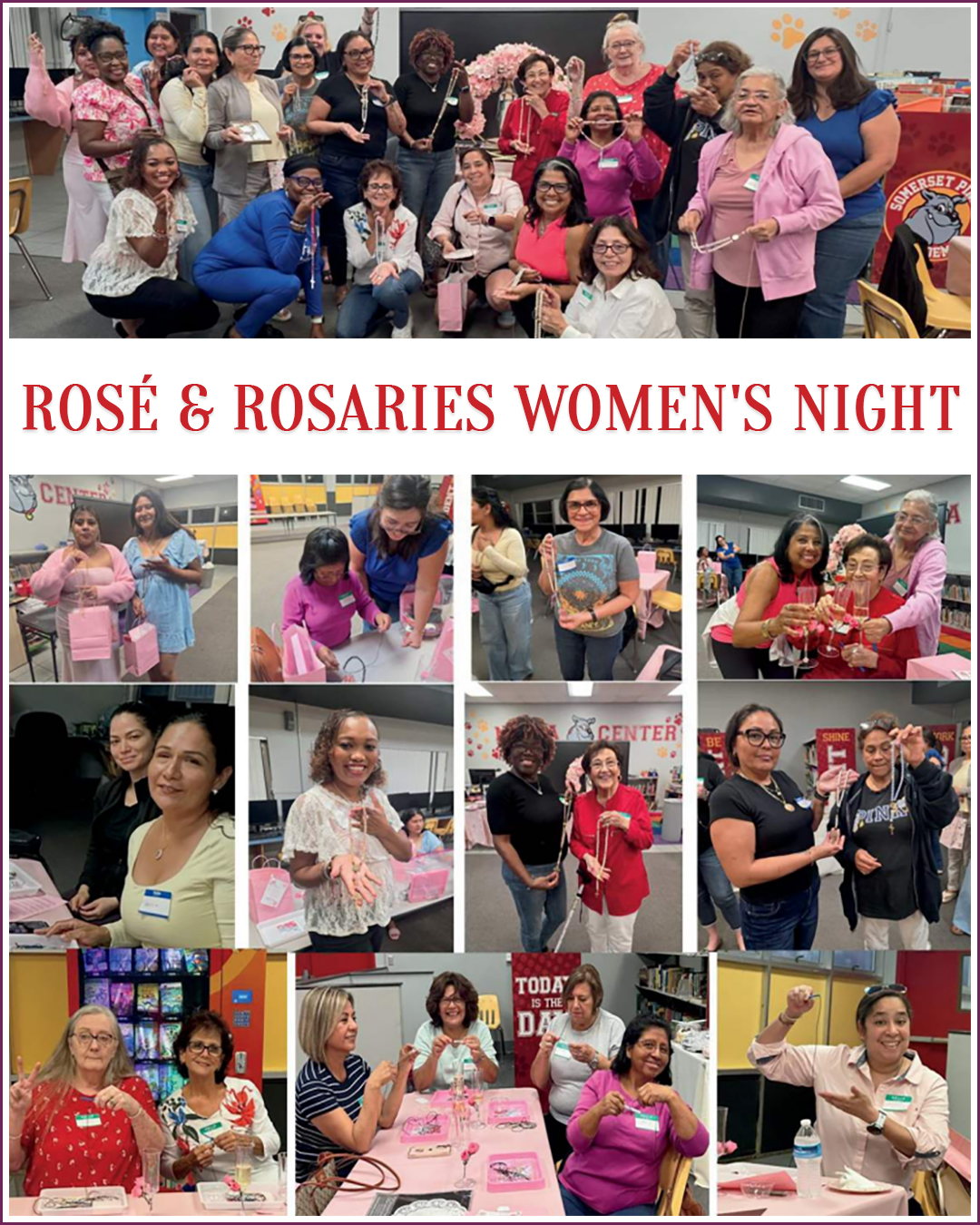 Rosé & Rosaries Women's Night                                                                                                                                                                                                                                                                              