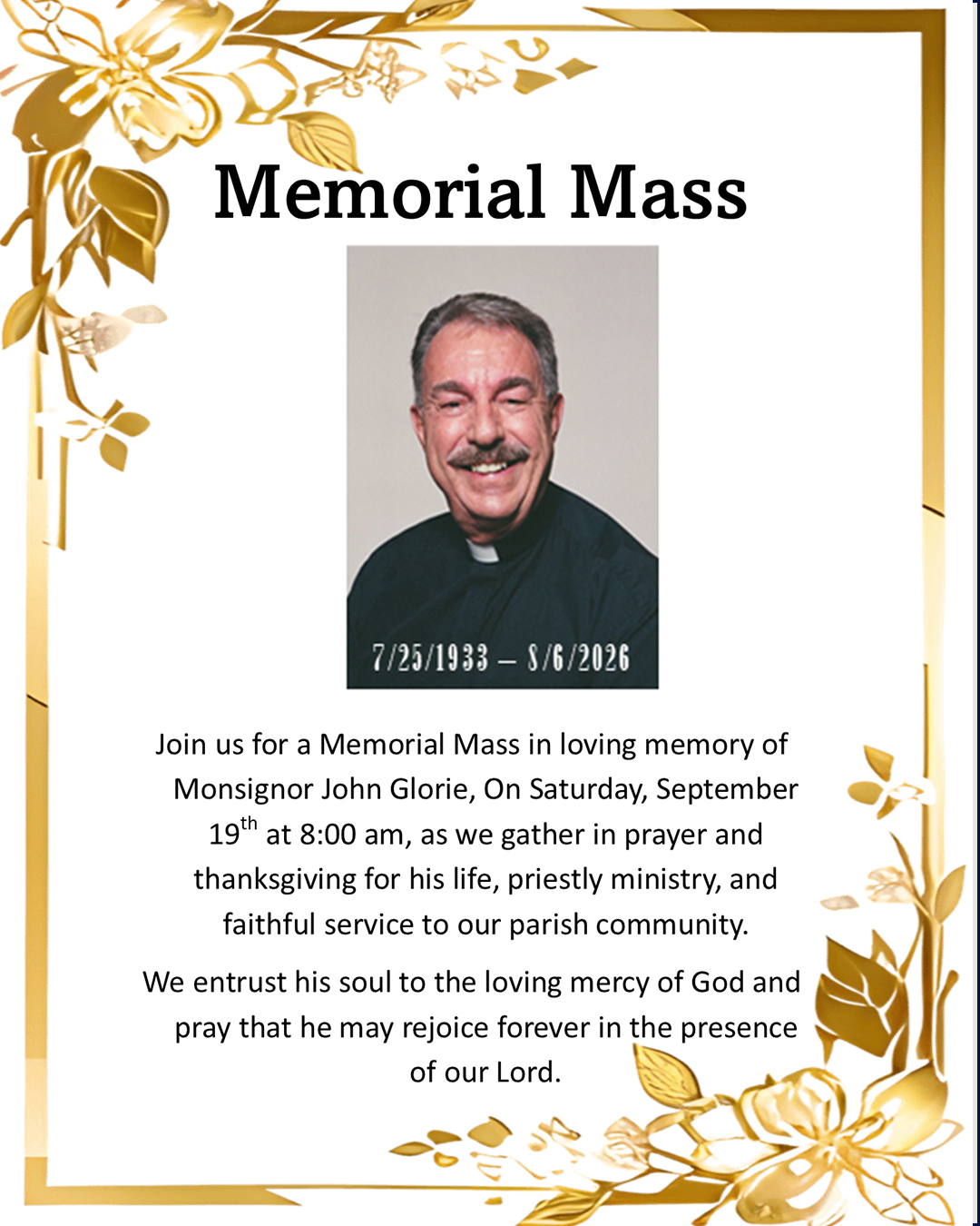 Memorial Mass