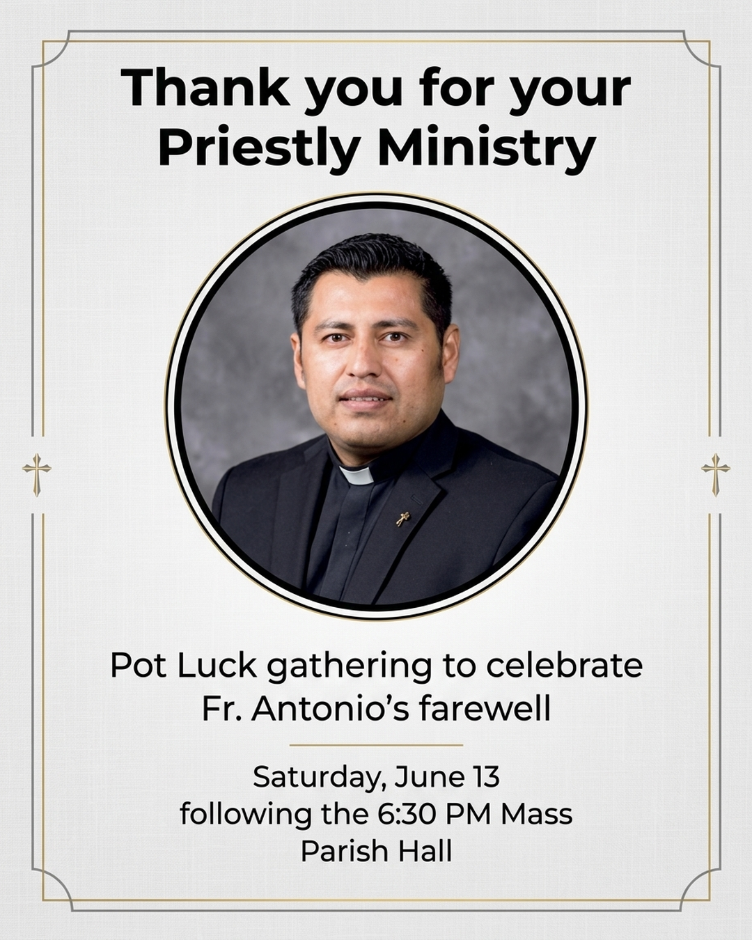 Farewell Gathering for Fr. Antonio